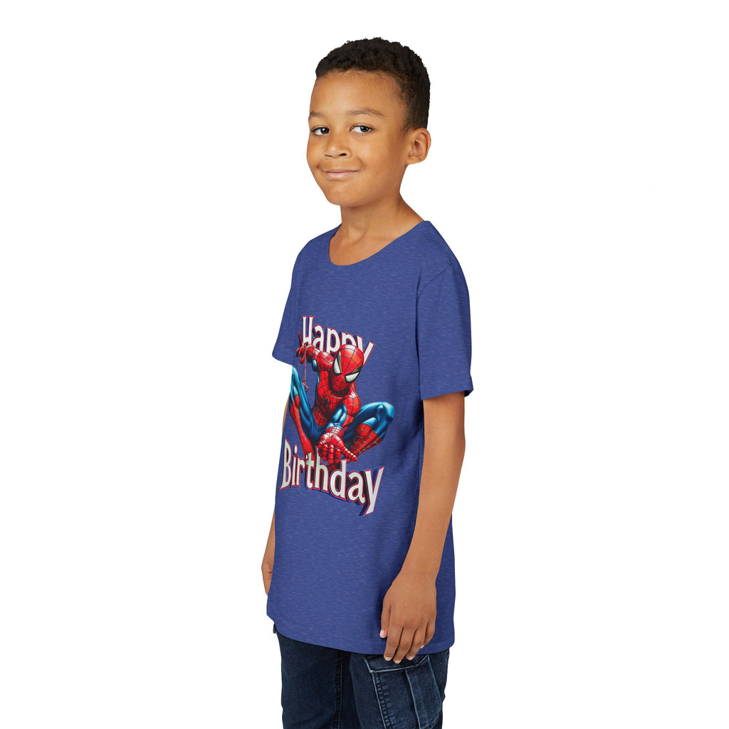 Spider Hero "Happy Birthday" Youth Tee