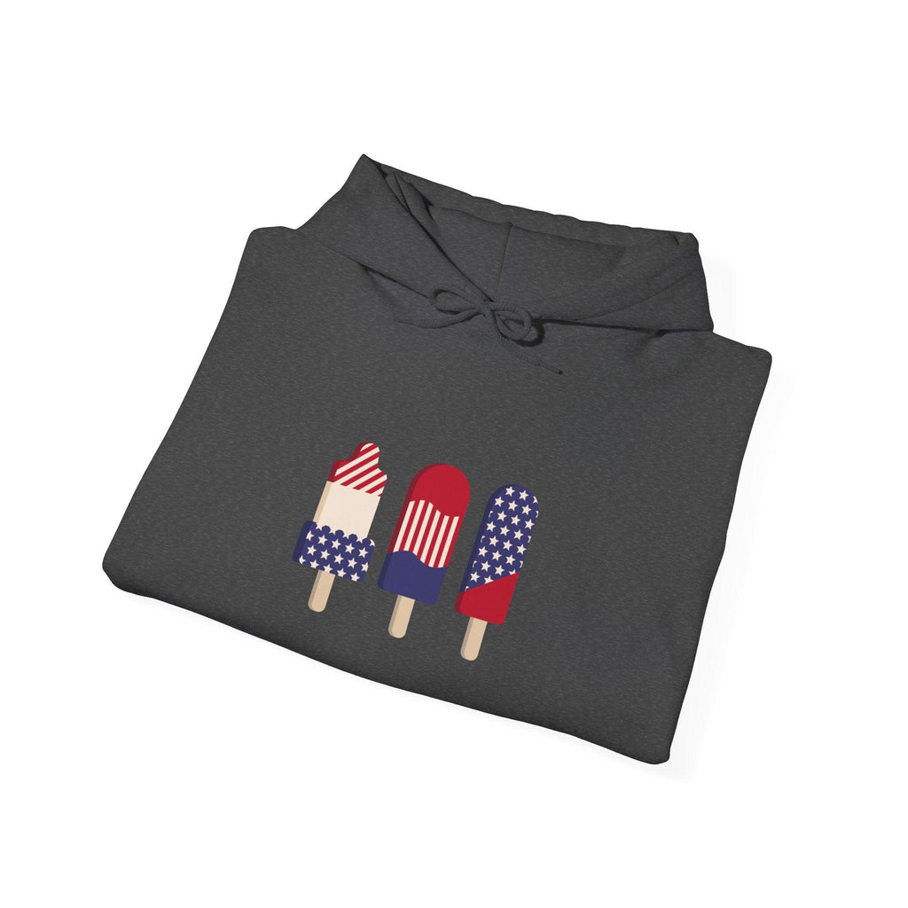 American Patriot Graphic Hoodie — Patriotic Fourth of July Sweatshirt.