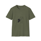 T-Shirt — Minimal Cute Girl Holding Heart Graphic Tee