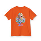 Kids Tee — 'Happy Birthday' Princess Floral Design