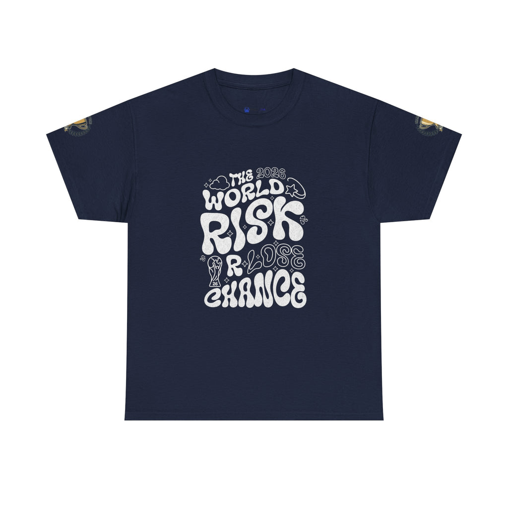 T‑Shirt — "The World Risks A Little Chance" Retro Graphic Tee