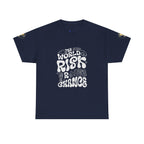 T‑Shirt — "The World Risks A Little Chance" Retro Graphic Tee