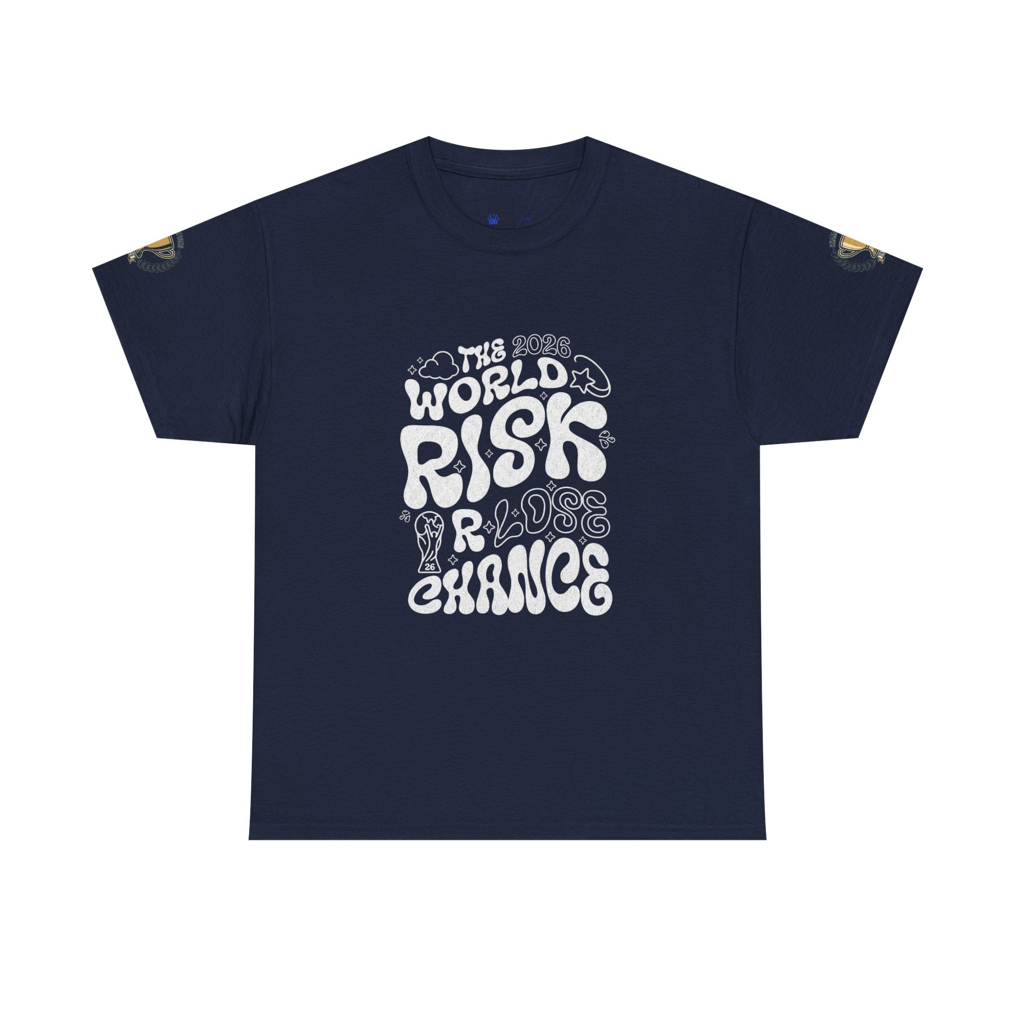 T‑Shirt — "The World Risks A Little Chance" Retro Graphic Tee
