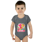 1st Birthday Baby Bodysuit - Happy Birthday Giraffe Onesie