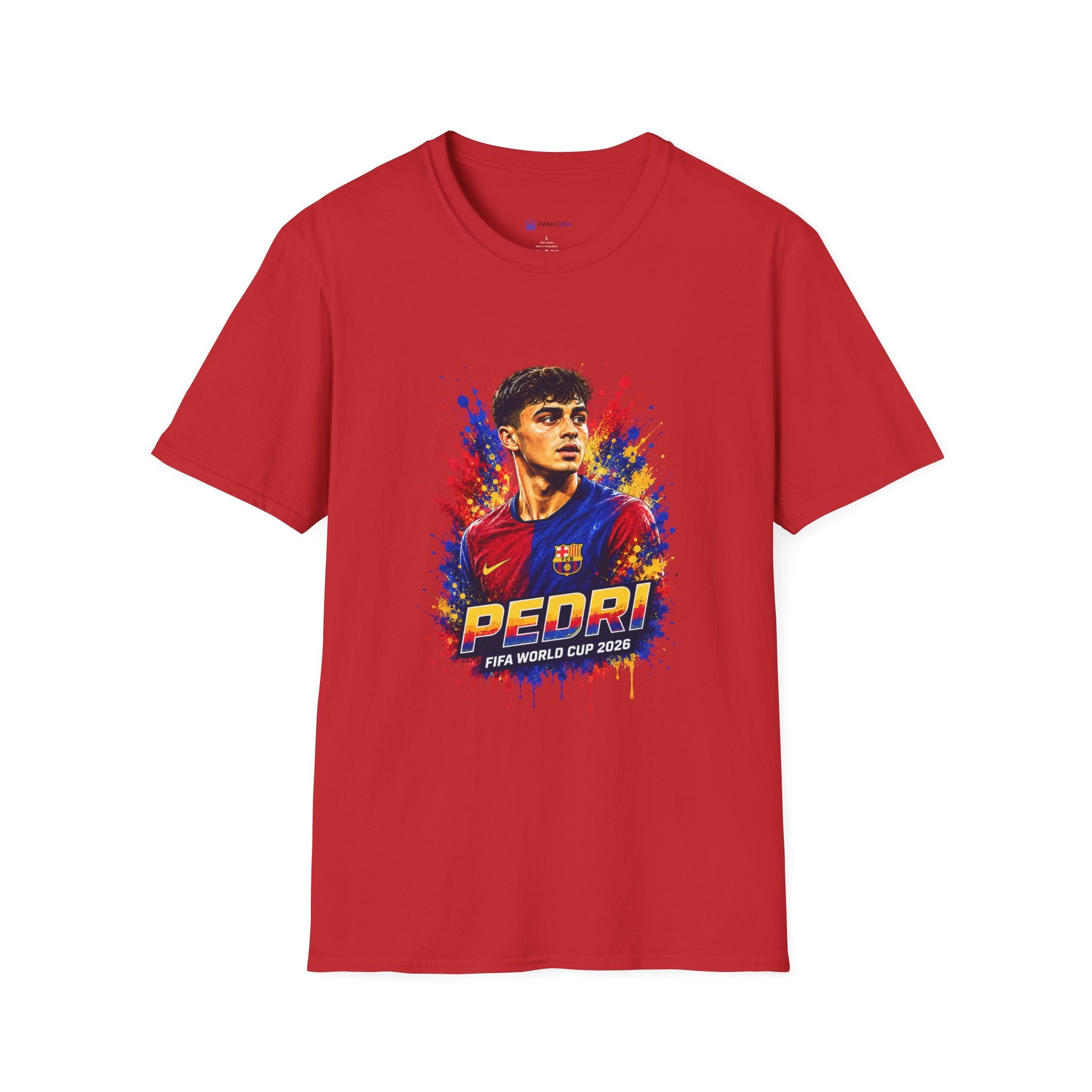 T-Shirt — 'Spain legend' Color Splash Soccer Portrait Tee
