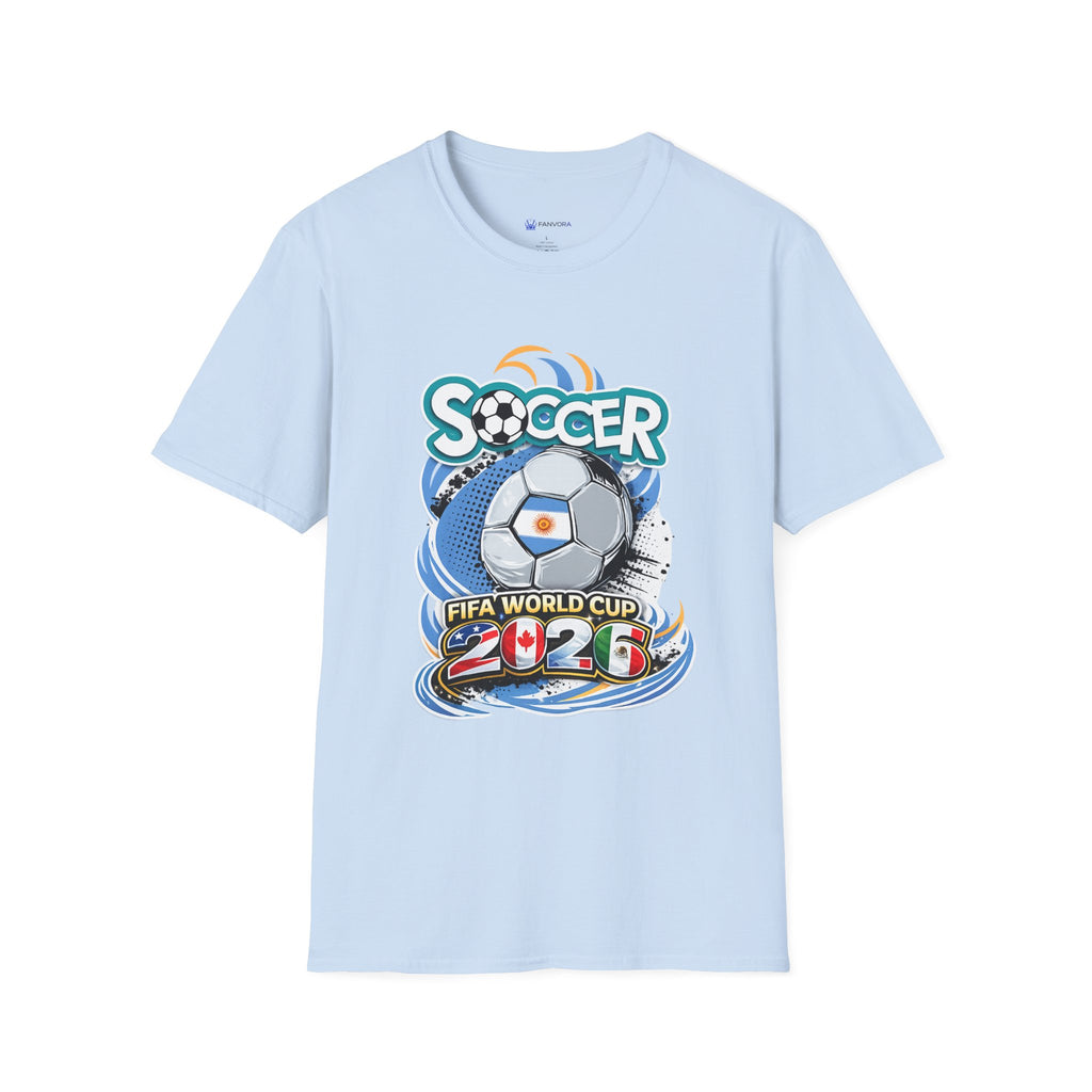 Soccer 2026  Graphic T-Shirt — Retro Ball Design soccer cup tee