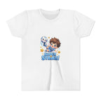 Youth Tee - Cute 'Super Strike!' Soccer Boy Graphic