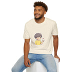 Cute Boy Cartoon Heart T-Shirt – Kawaii Cute Kid Character Tee