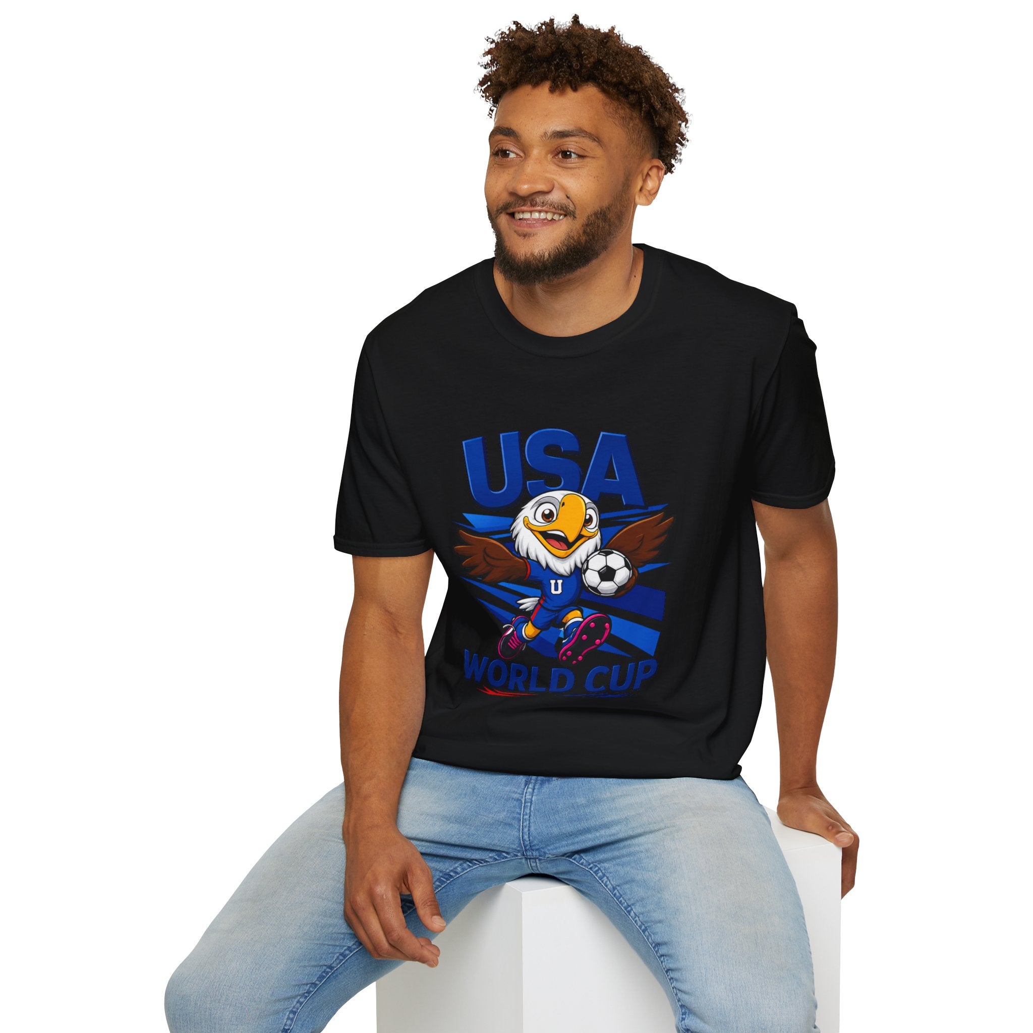 USA  Soccer T-Shirt — Eagle Mascot Graphic