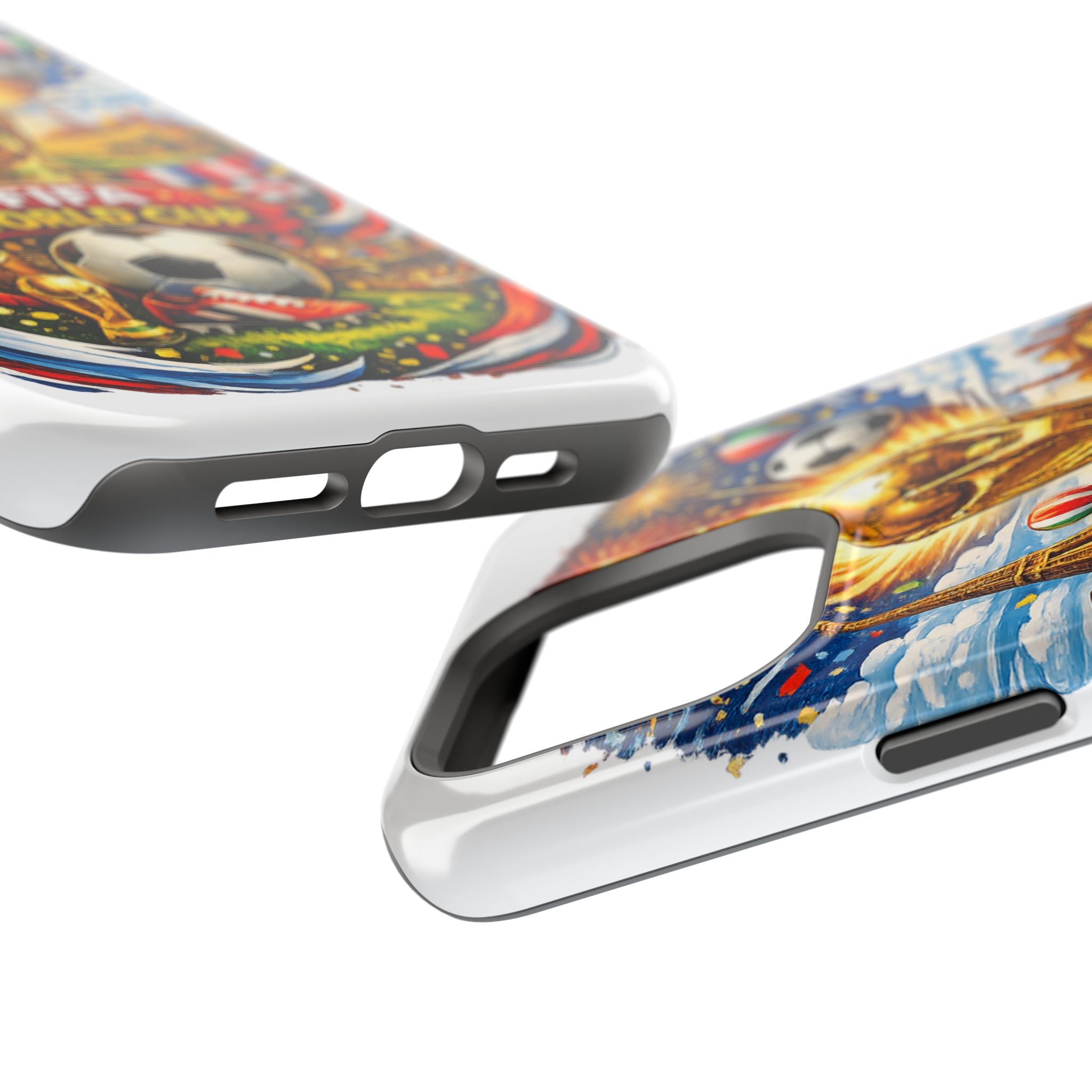 Soccer Magnetic Impact-Resistant Phone Case — FIFA Trophy Design