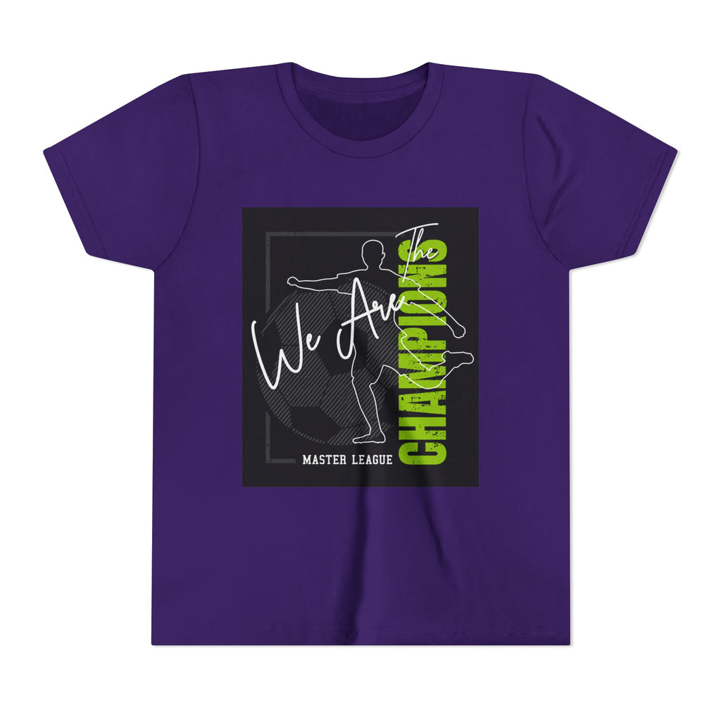 Youth Tee — "We Are Champions" Soccer Champion Graphic Shirt