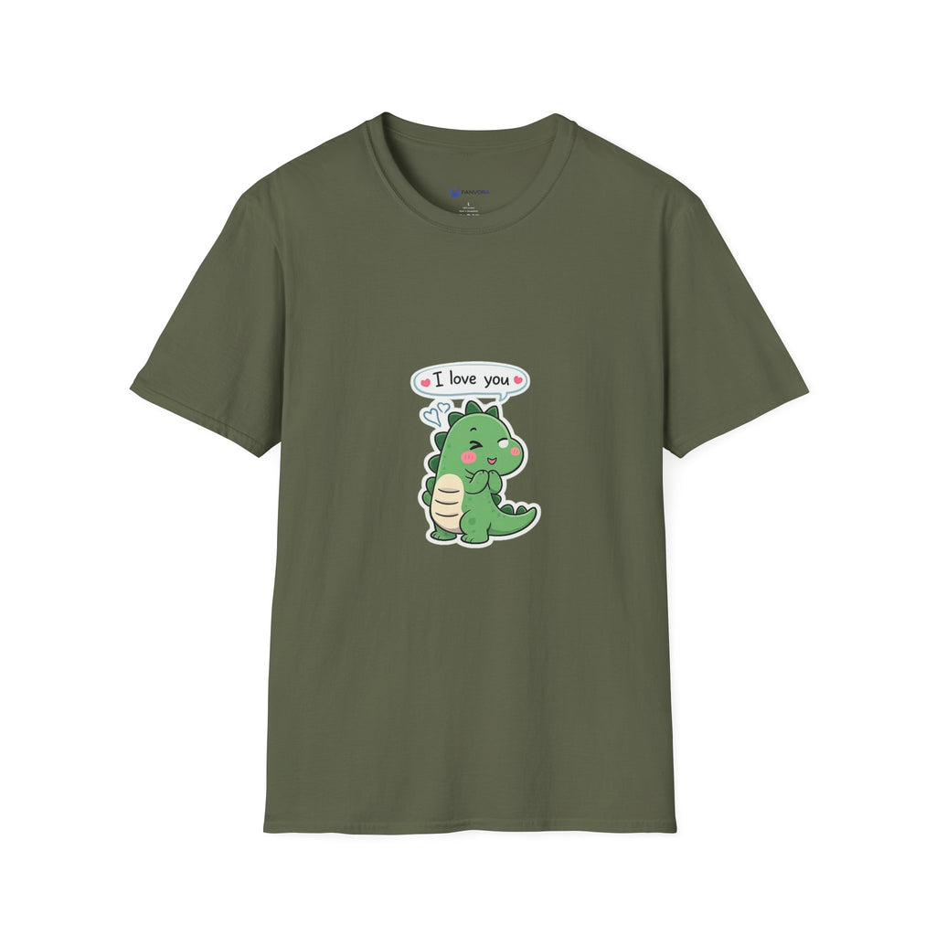 Cute Dinosaur 'I Love You' T-Shirt — Cute Kawaii Dino Graphic Tee