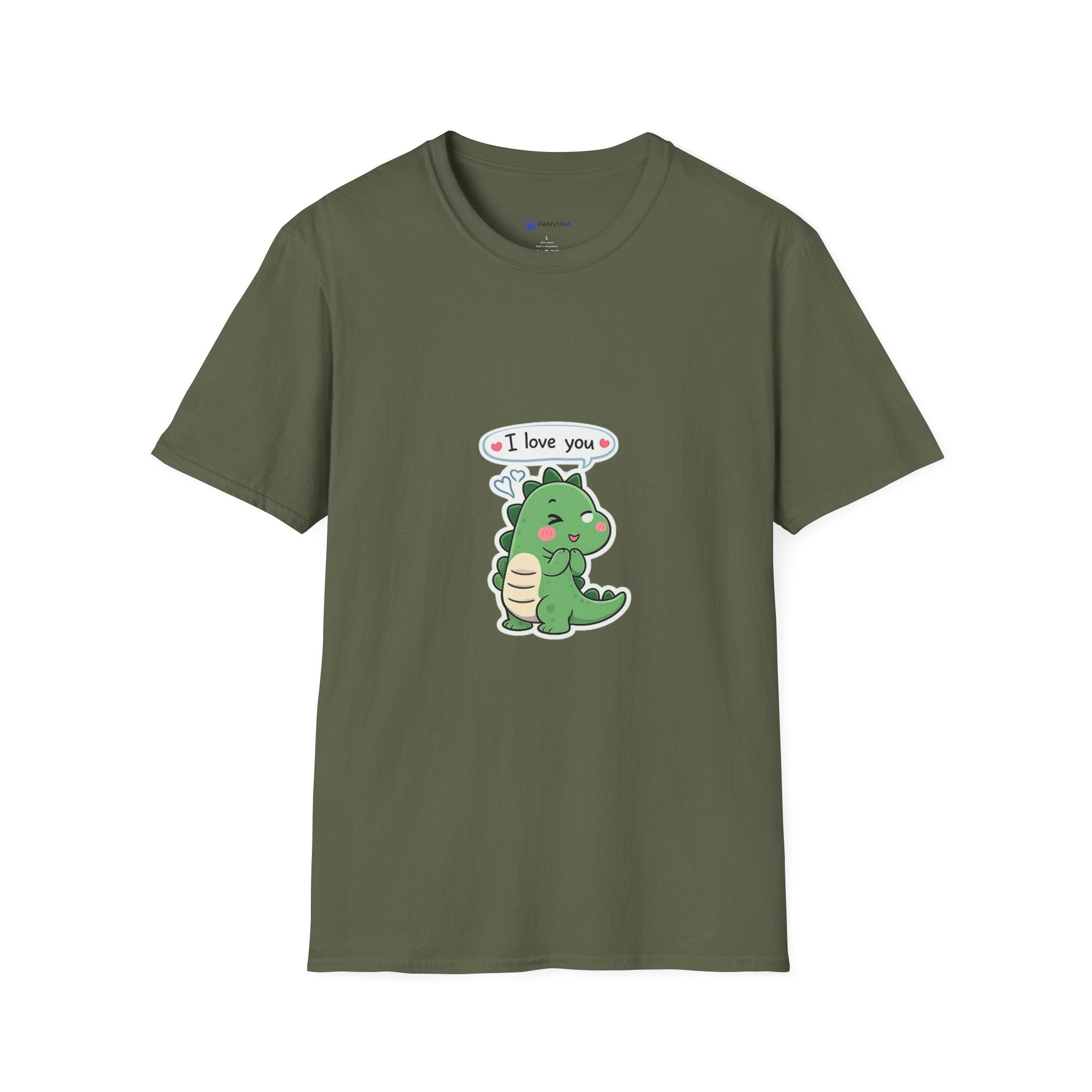 Cute Dinosaur 'I Love You' T-Shirt — Cute Kawaii Dino Graphic Tee