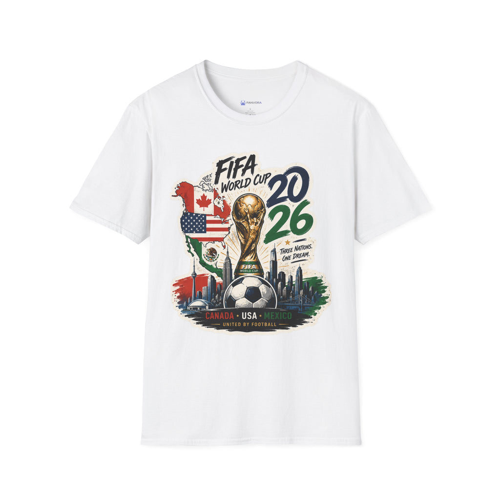 World Cup 2026 T-Shirt – USA/Canada/Mexico Official Trophy Design