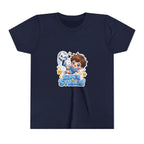 Youth Tee - Cute 'Super Strike!' Soccer Boy Graphic