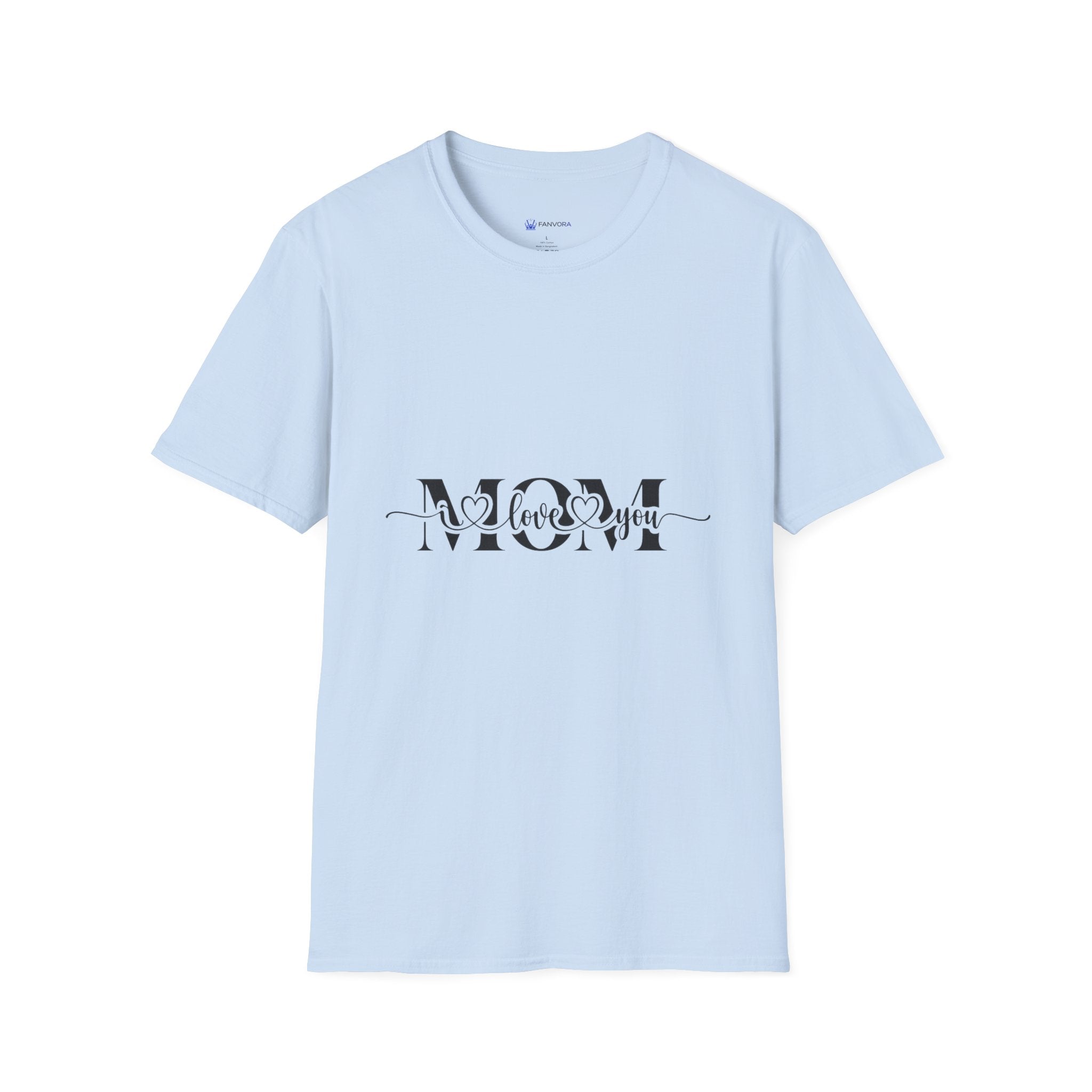 Mom "Love You" Graphic T‑Shirt — Mother's Day Floral Heart Tee