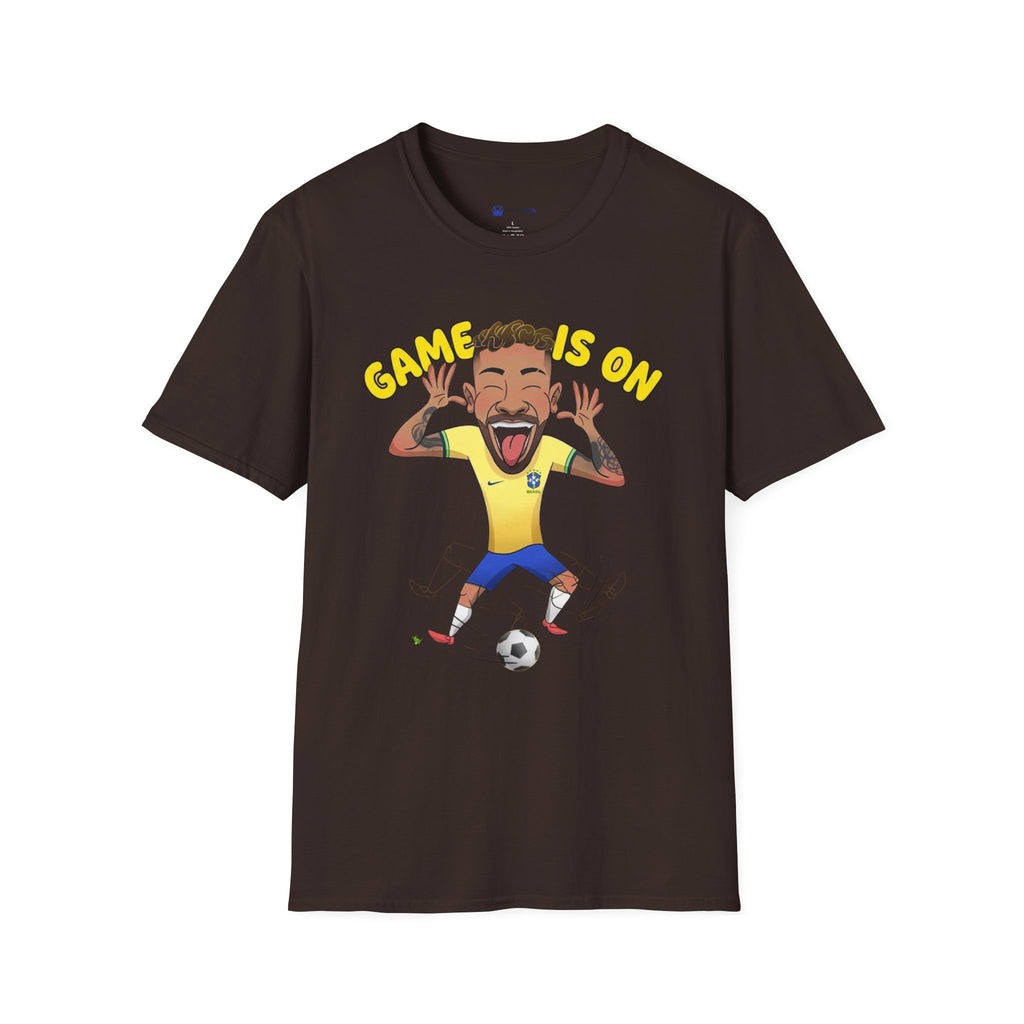 Soccer 'Game Is On' Graphic funny figure design  T‑Shirt