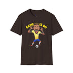Soccer 'Game Is On' Graphic funny figure design  T‑Shirt