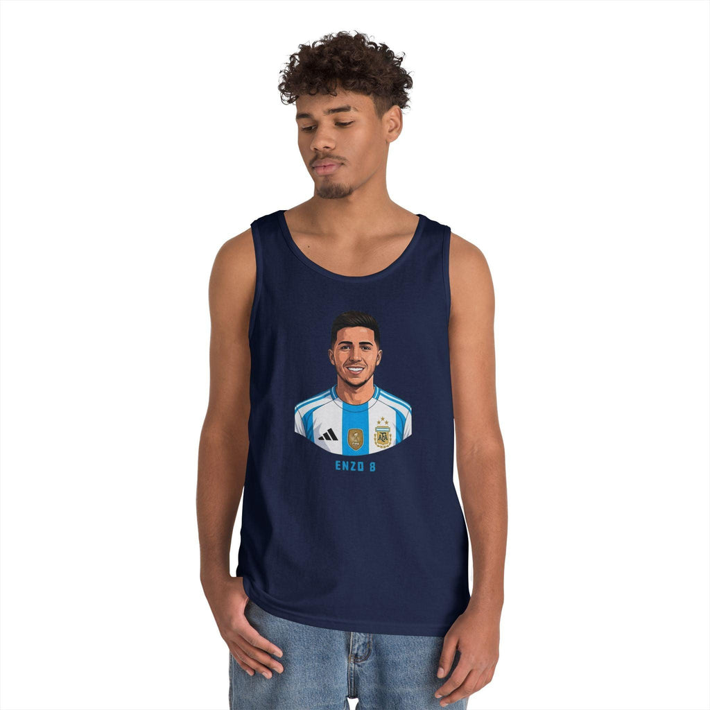"I am Here to Stay" Argentina Soccer Star Tank Top — Jersey Portrait World Cup 2026.