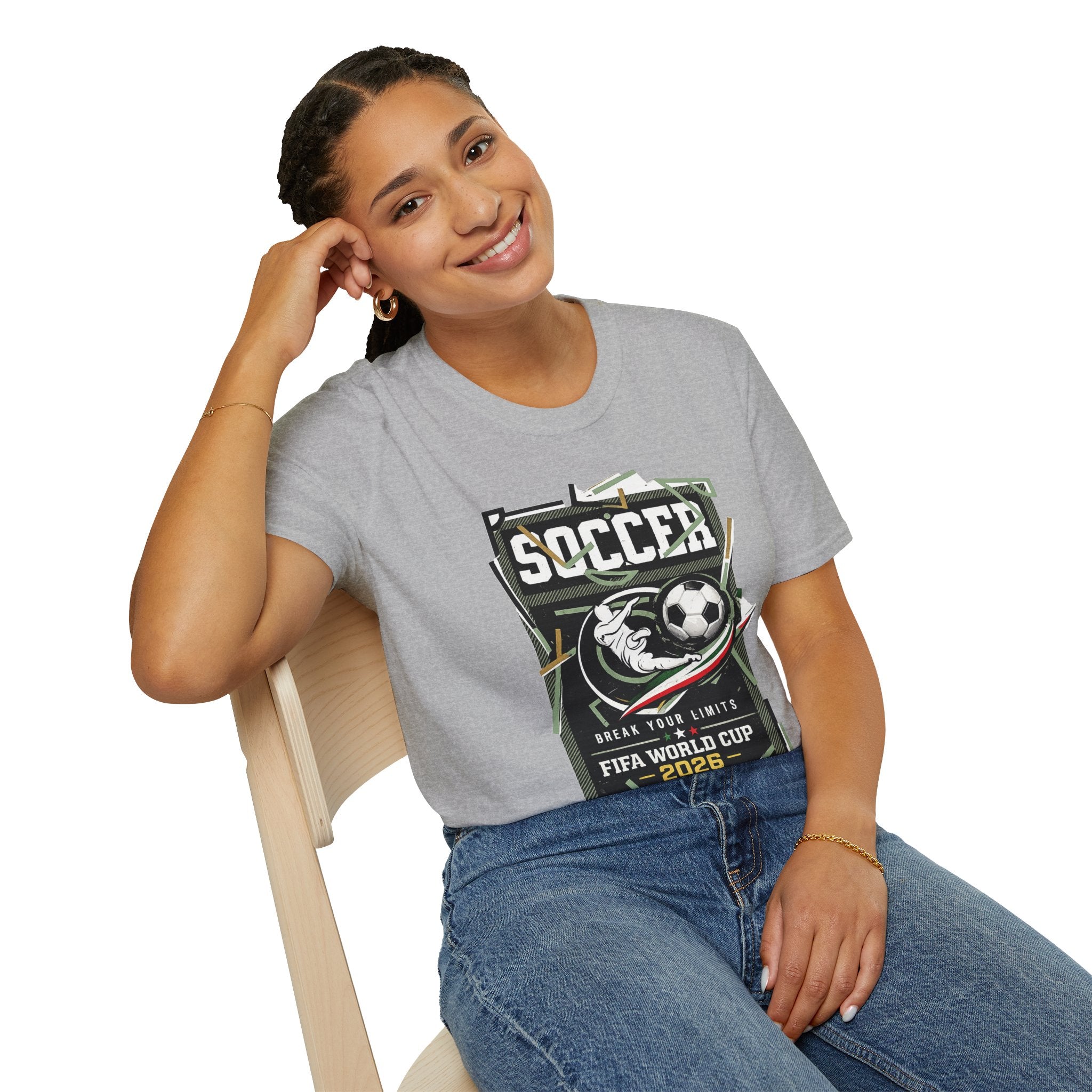Soccer Cup 2026 Graphic T‑Shirt — Vintage Team Crest Soccer Tee