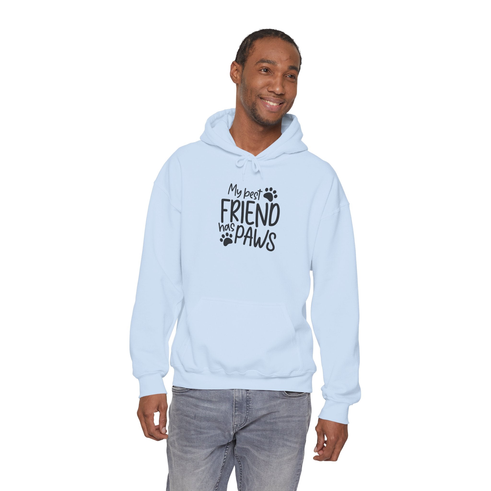 My Best Friend Has Paws Hoodie — Cute Paw Print Pet Lover Sweatshirt