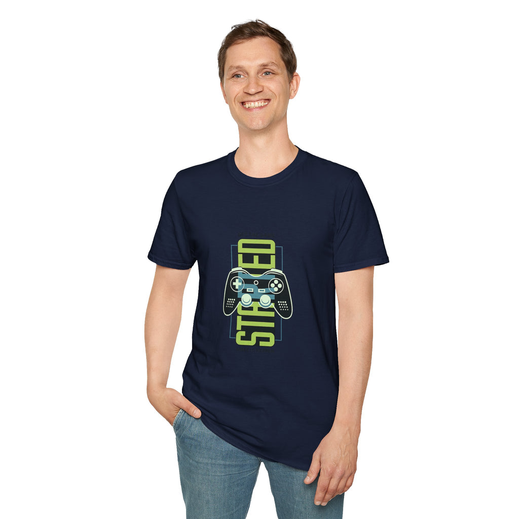 Retro Game Controller T-Shirt — 'STED' Vertical Gamer Graphic Tee