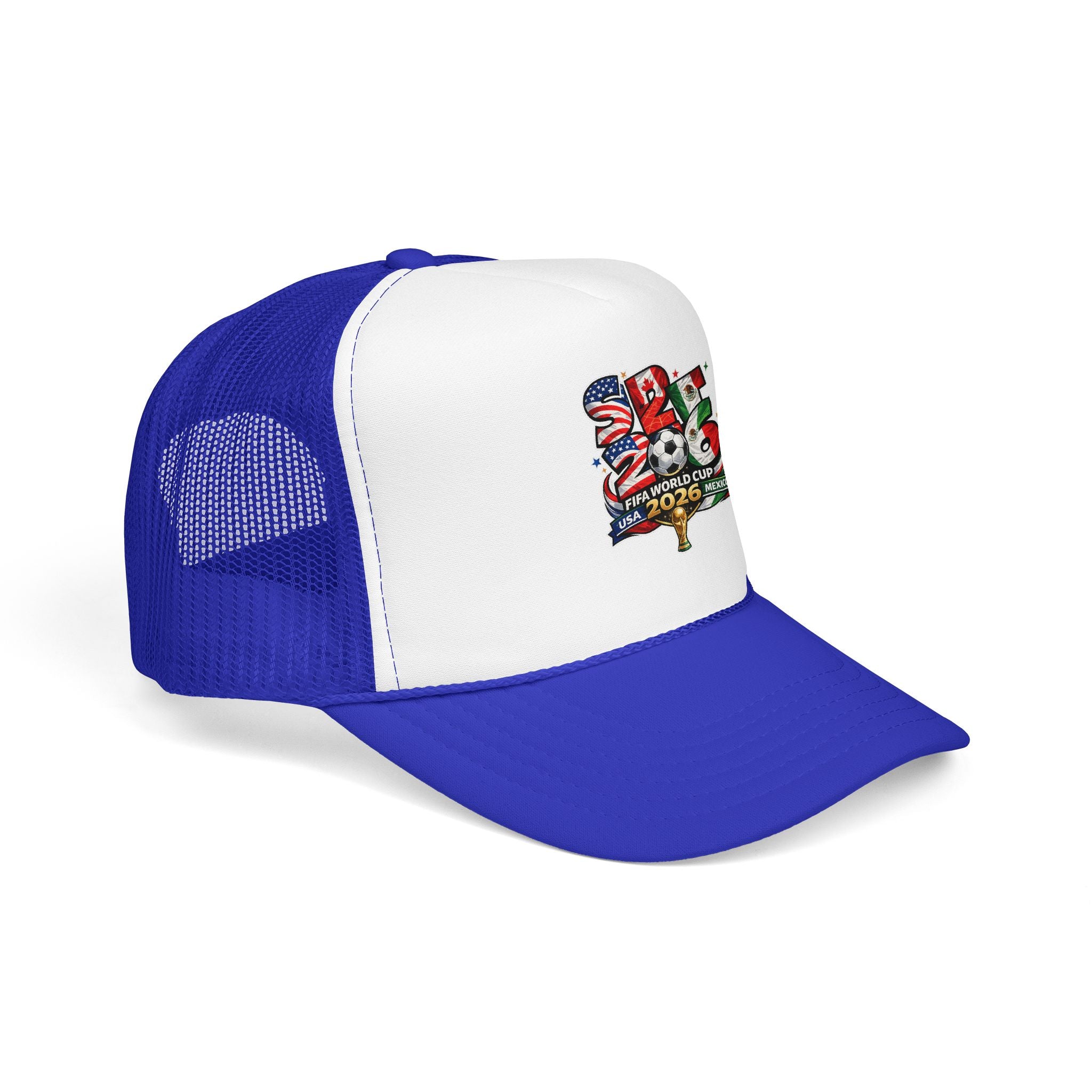 soccer cup 2026 Foam Trucker Hat — USA Soccer Patch Design