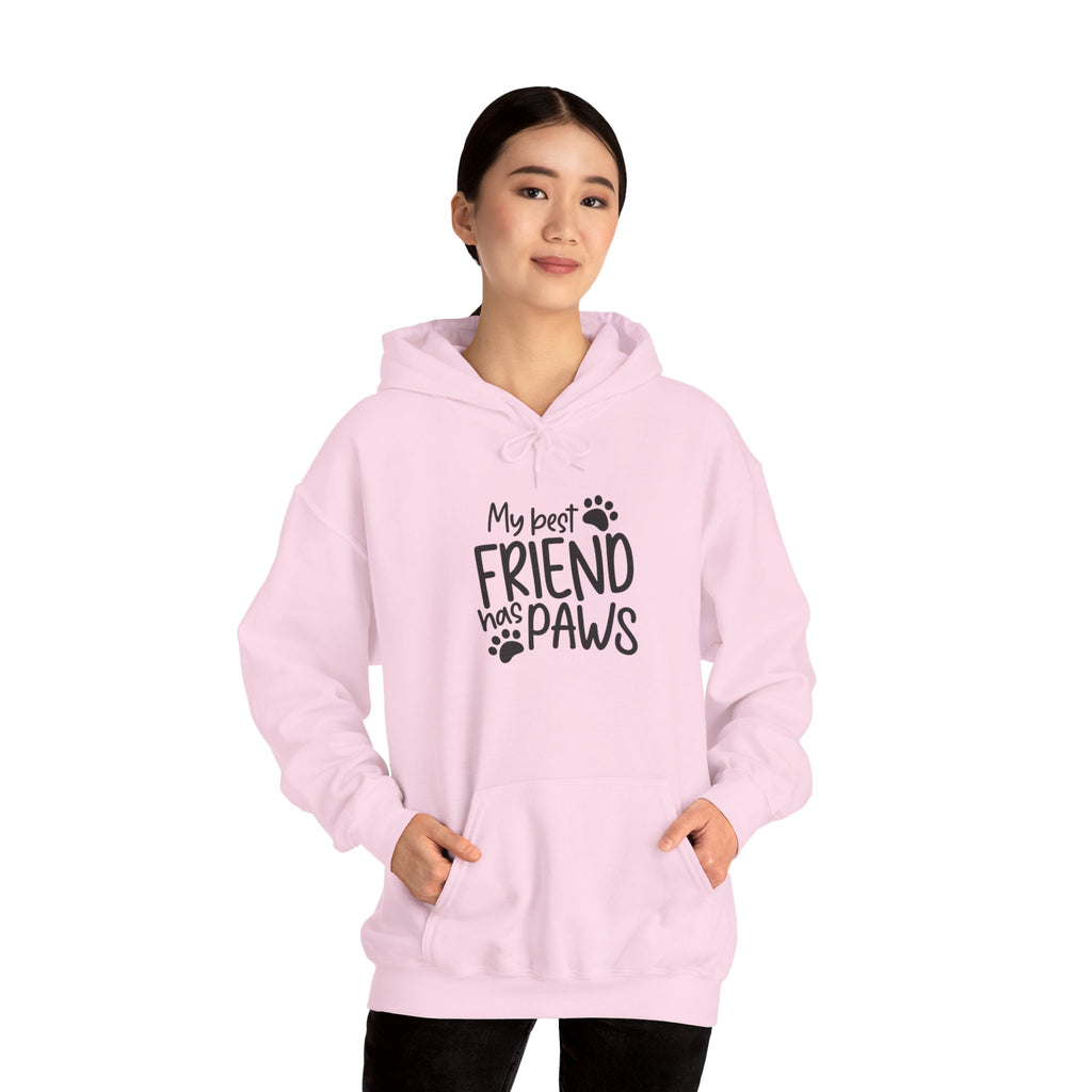 My Best Friend Has Paws Hoodie — Cute Paw Print Pet Lover Sweatshirt