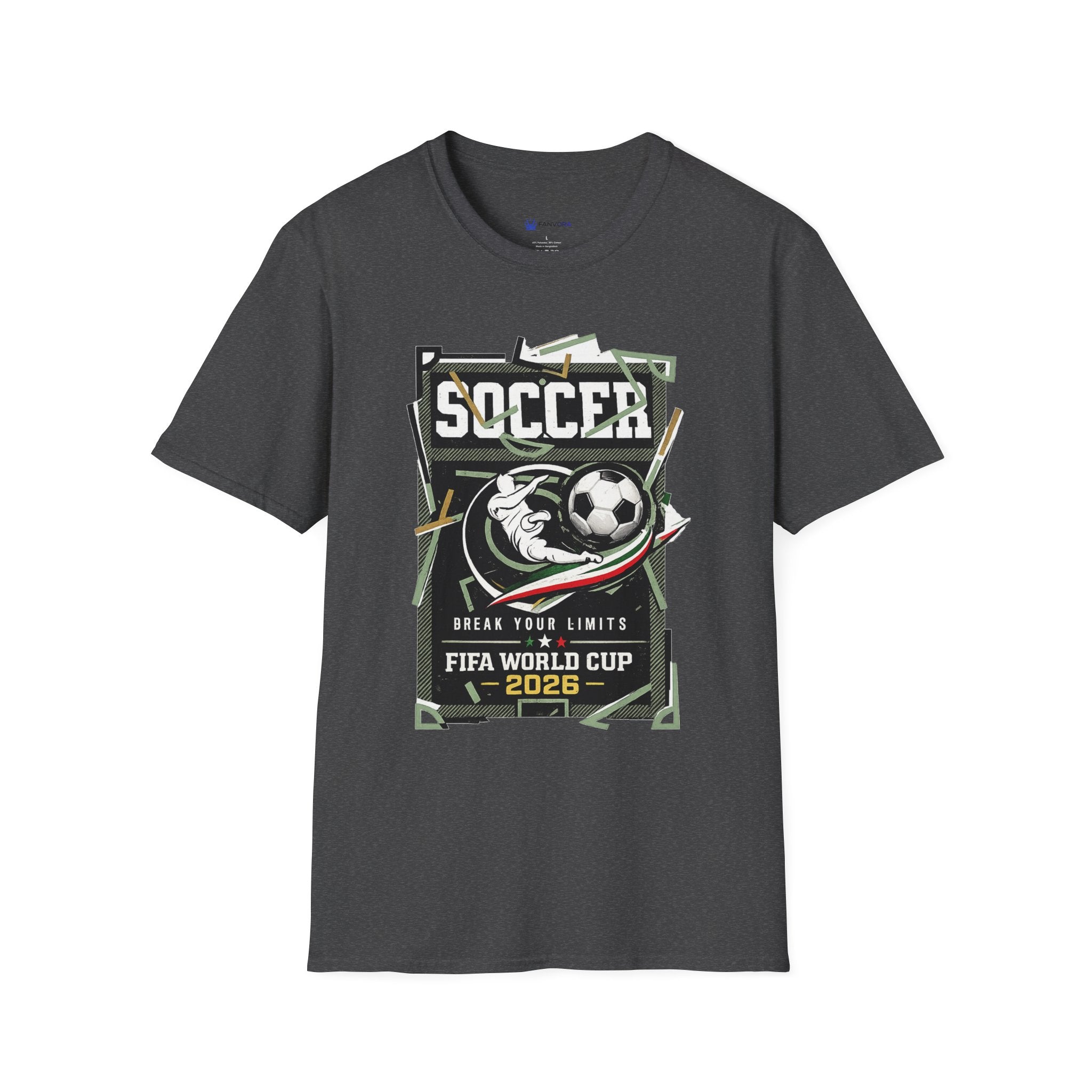Soccer Cup 2026 Graphic T‑Shirt — Vintage Team Crest Soccer Tee