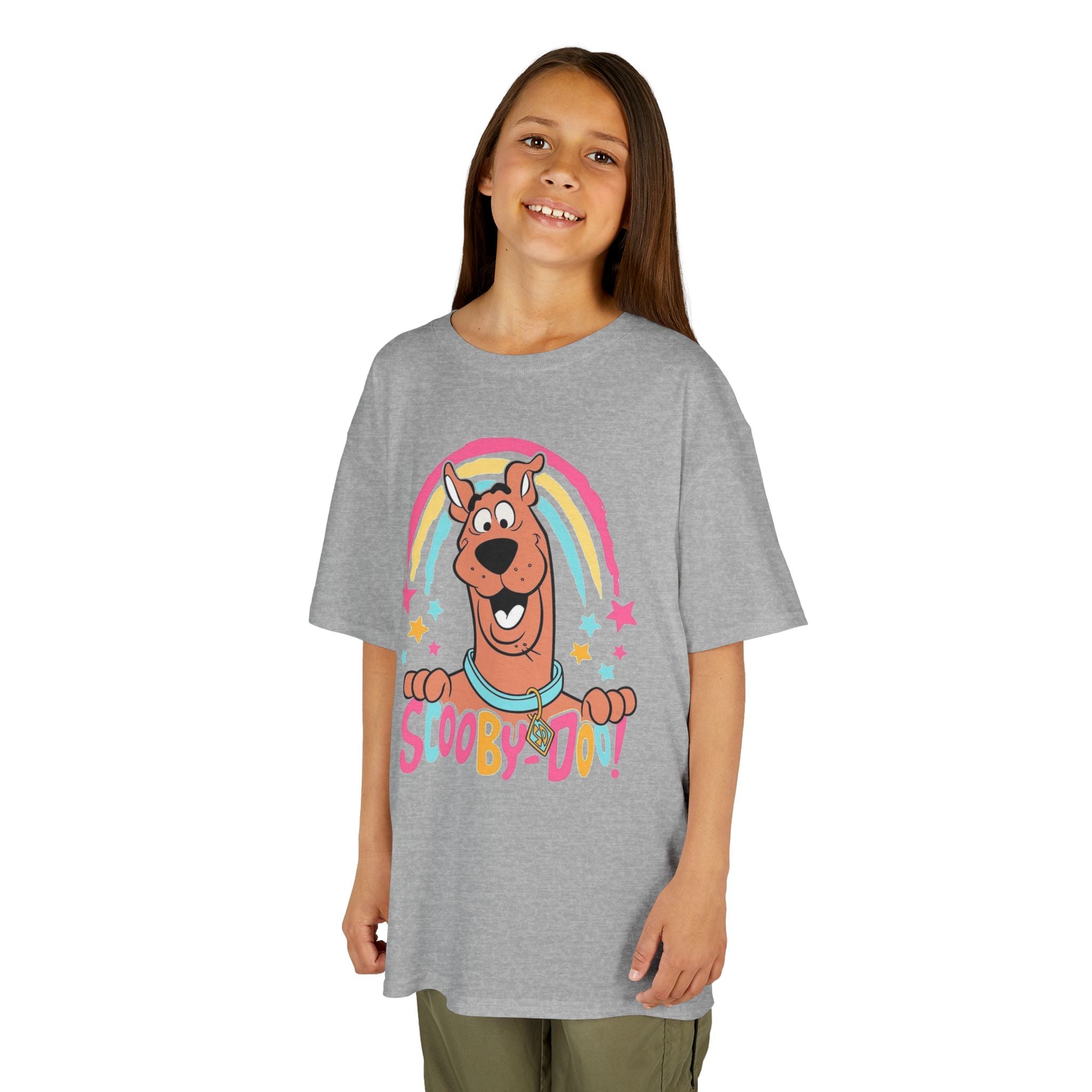 Scooby-Doo Kids T‑Shirt — Colorful Rainbow Cartoon Tee for Kids