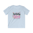 Kids Tee — ‘I Was 6 Now I’m 7’ Birthday Girl Cute Floral Design