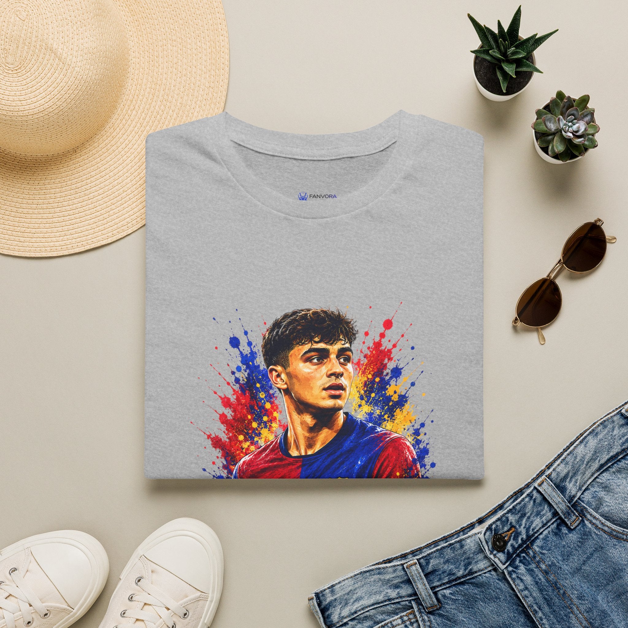 T-Shirt — 'Spain legend' Color Splash Soccer Portrait Tee