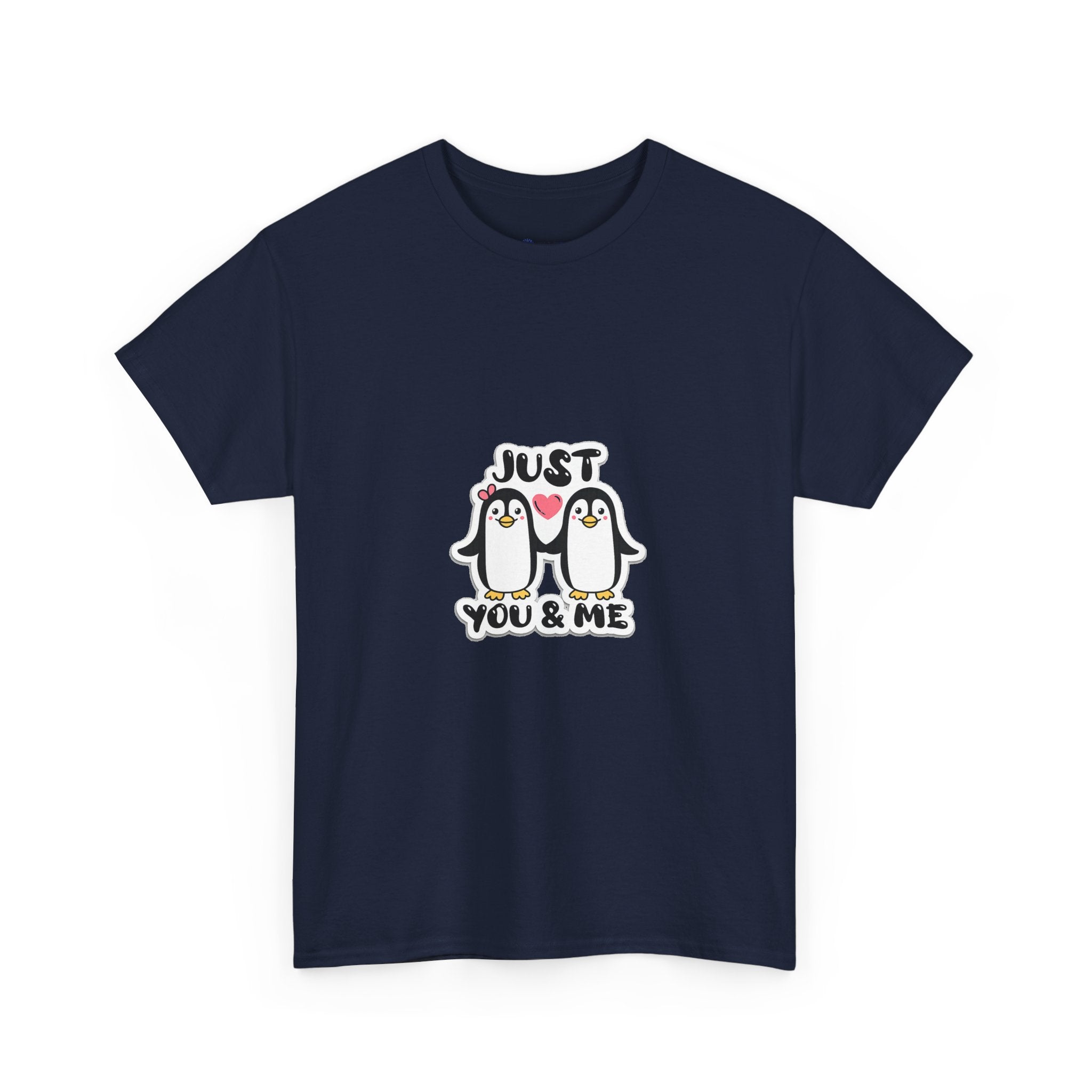 Just You & Me Penguin Tee — Cute Couples Graphic T-Shirt