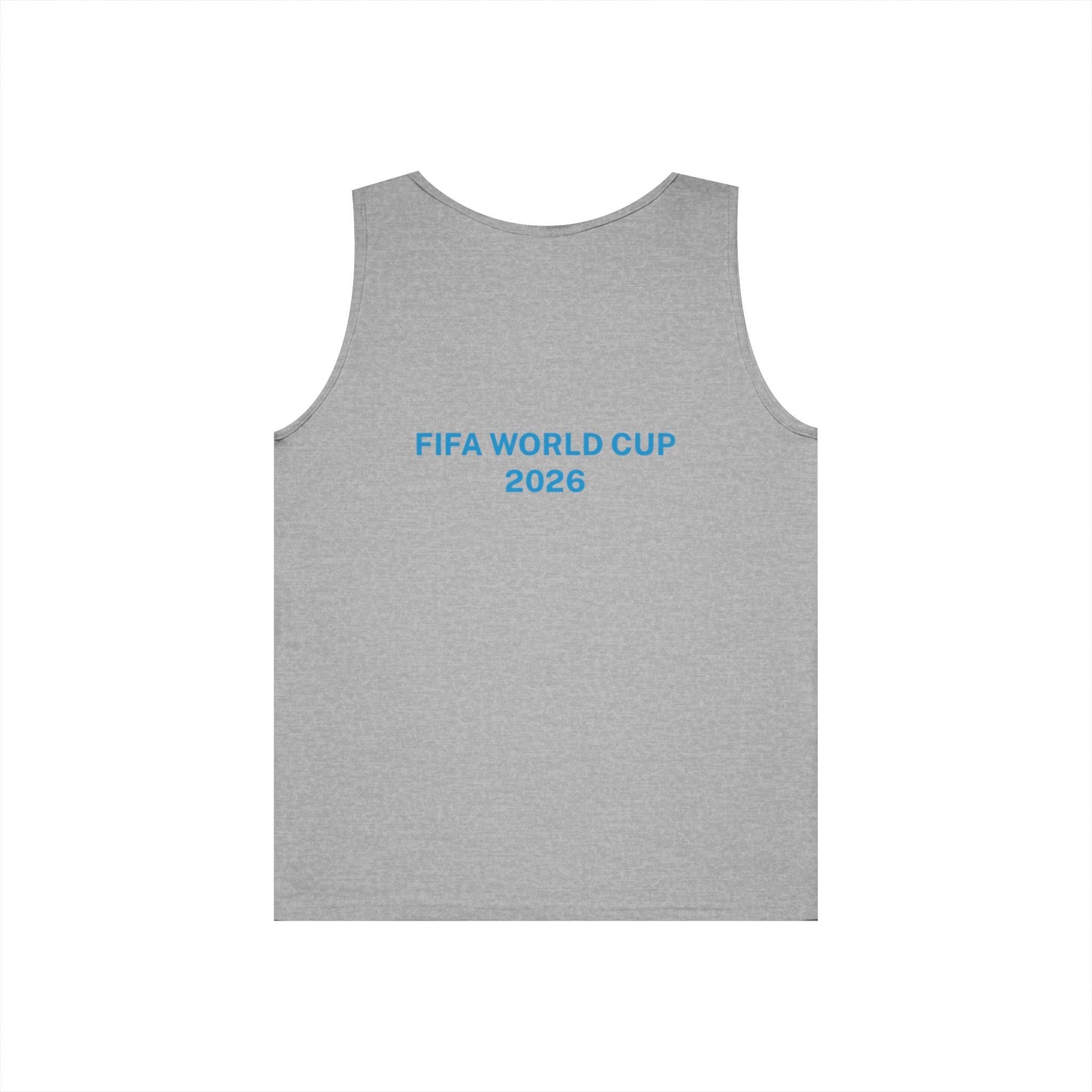 "I am Here to Stay" Argentina Soccer Star Tank Top — Jersey Portrait World Cup 2026.
