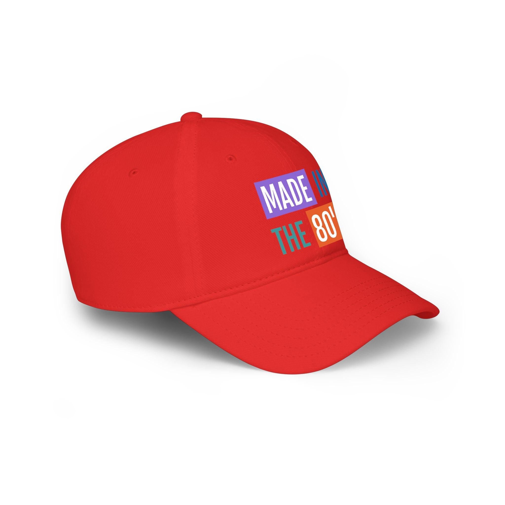 Made in the 80’s retro baseball cap design