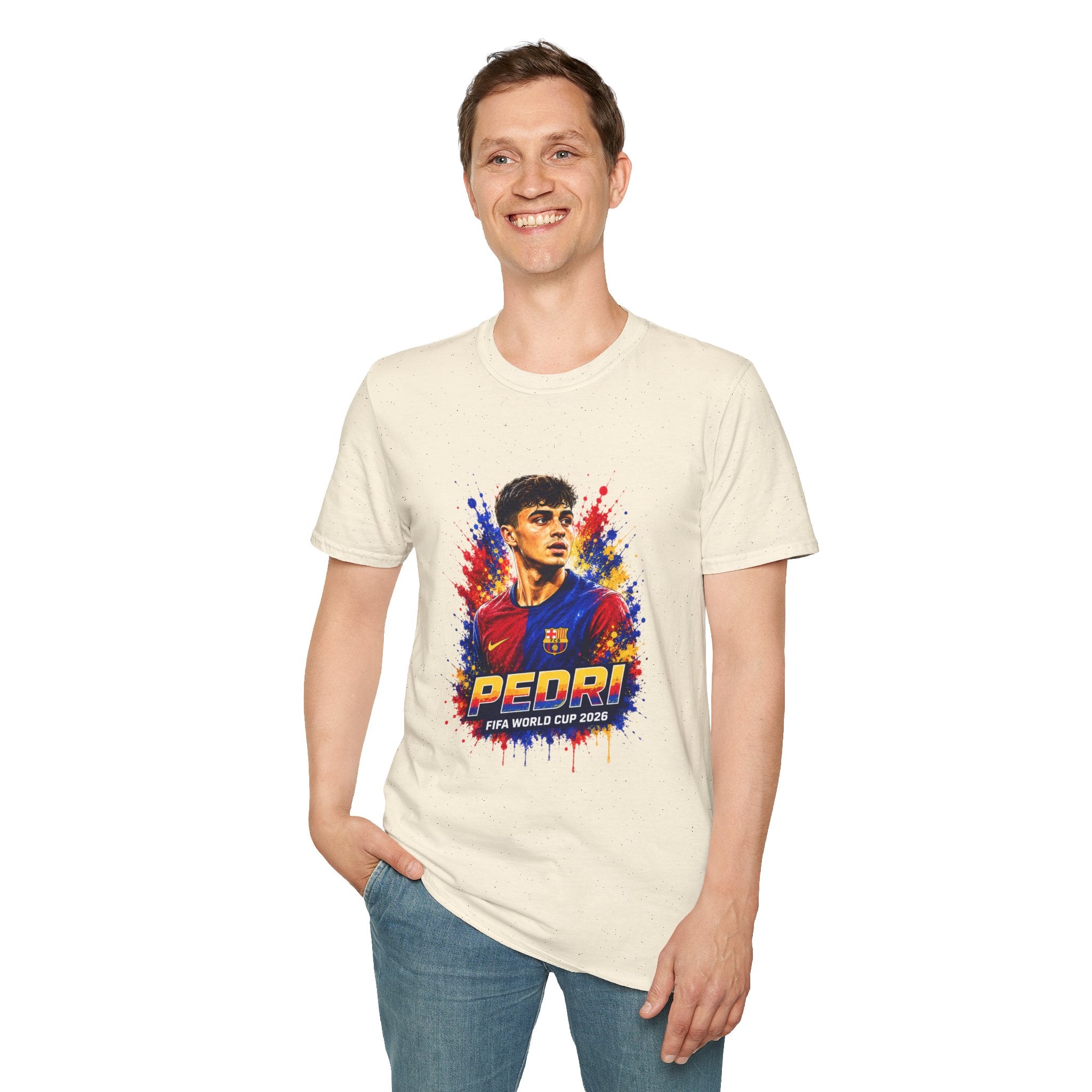T-Shirt — 'Spain legend' Color Splash Soccer Portrait Tee
