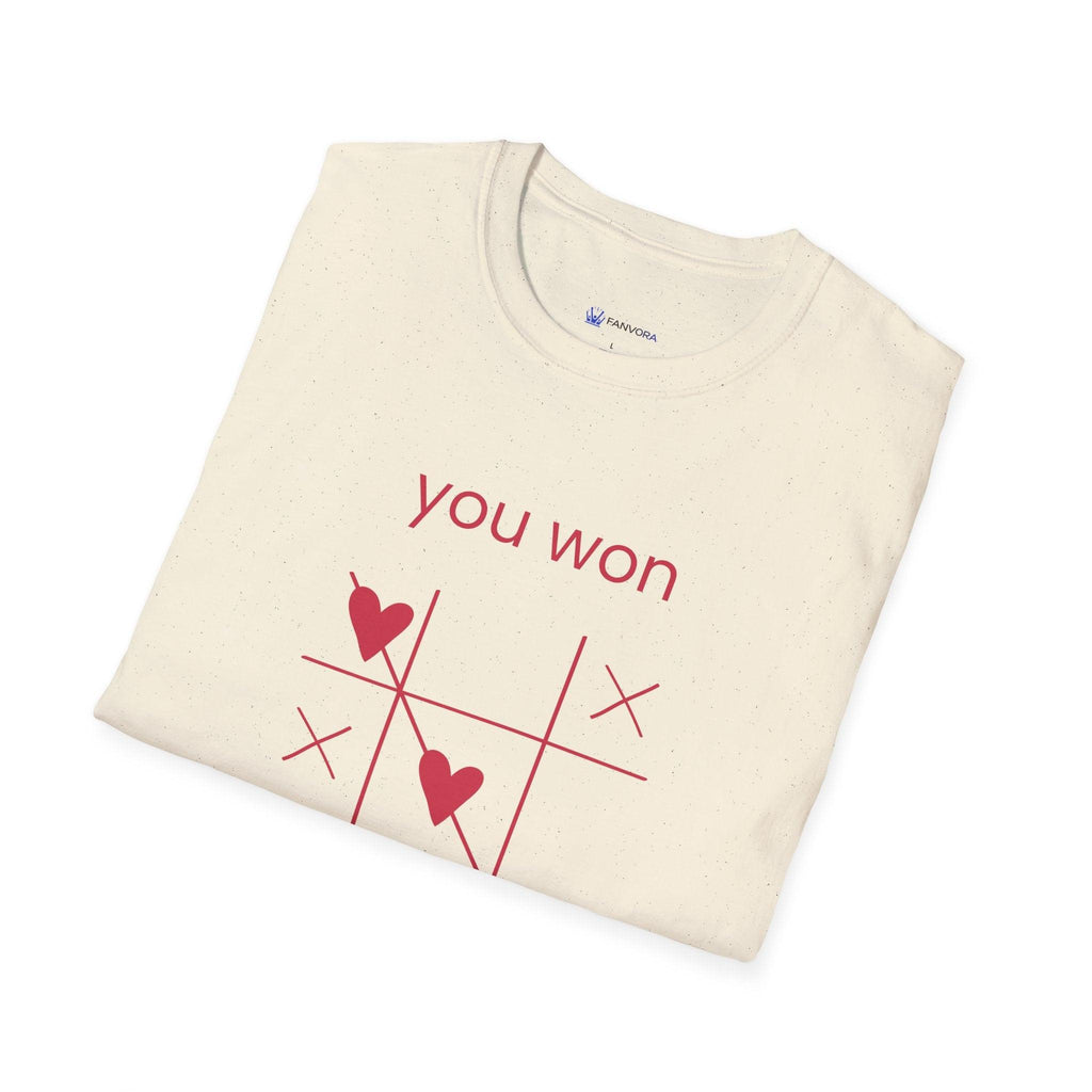 You Won My Heart tic tac toe t-shirt