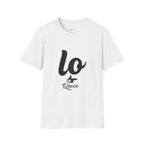 T-Shirt — 'Lo Queen' Playful Script Tee for Cat Lovers