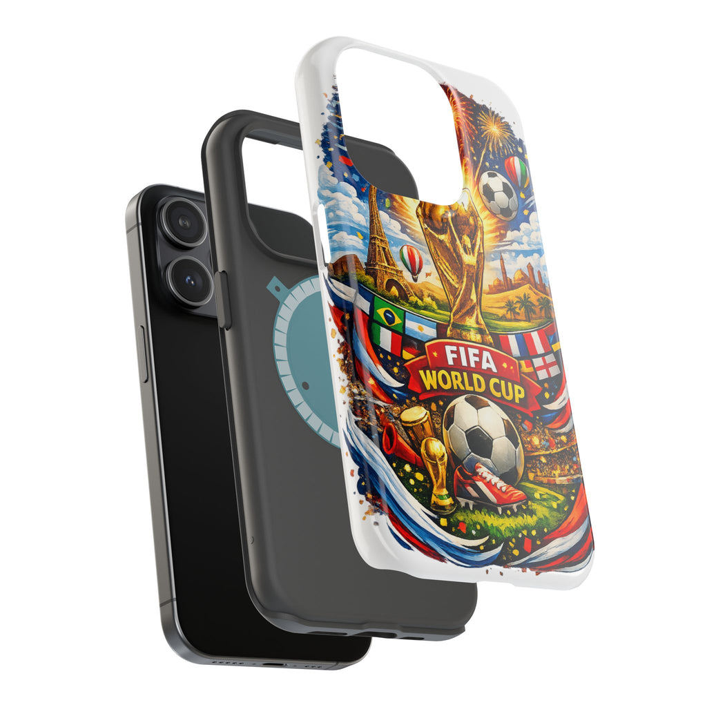 Soccer Magnetic Impact-Resistant Phone Case — FIFA Trophy Design