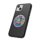 Matte Black iPhone Tough Cases 12 to 17 Pro Max  — "King of Pop Forever" Retro Pop Art Phone Case