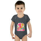 1st Birthday Baby Bodysuit - Happy Birthday Giraffe Onesie