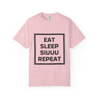 Unisex CR7 Fans Siuuu T-Shirt — Eat Sleep Siuuu Repeat Graphic Tee.