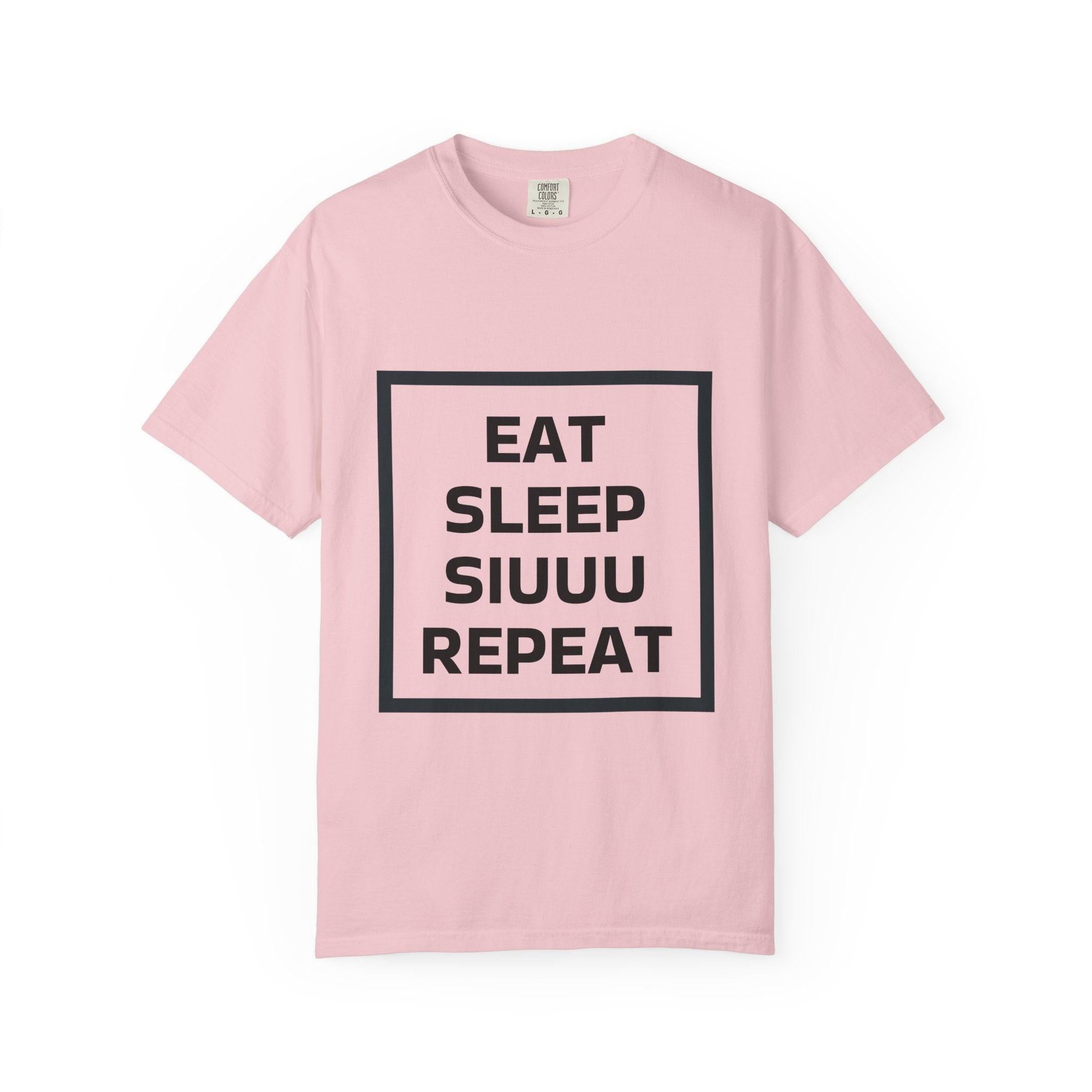 Unisex CR7 Fans Siuuu T-Shirt — Eat Sleep Siuuu Repeat Graphic Tee.