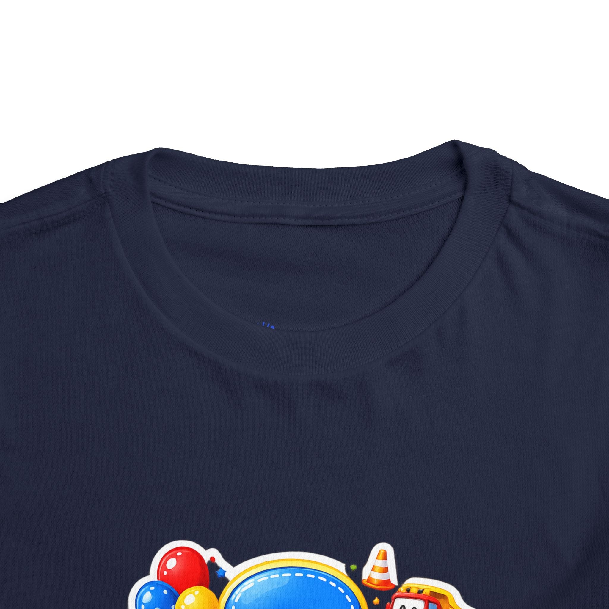 Toddler Birthday Tee — "3" Race Car Happy Birthday Shirt