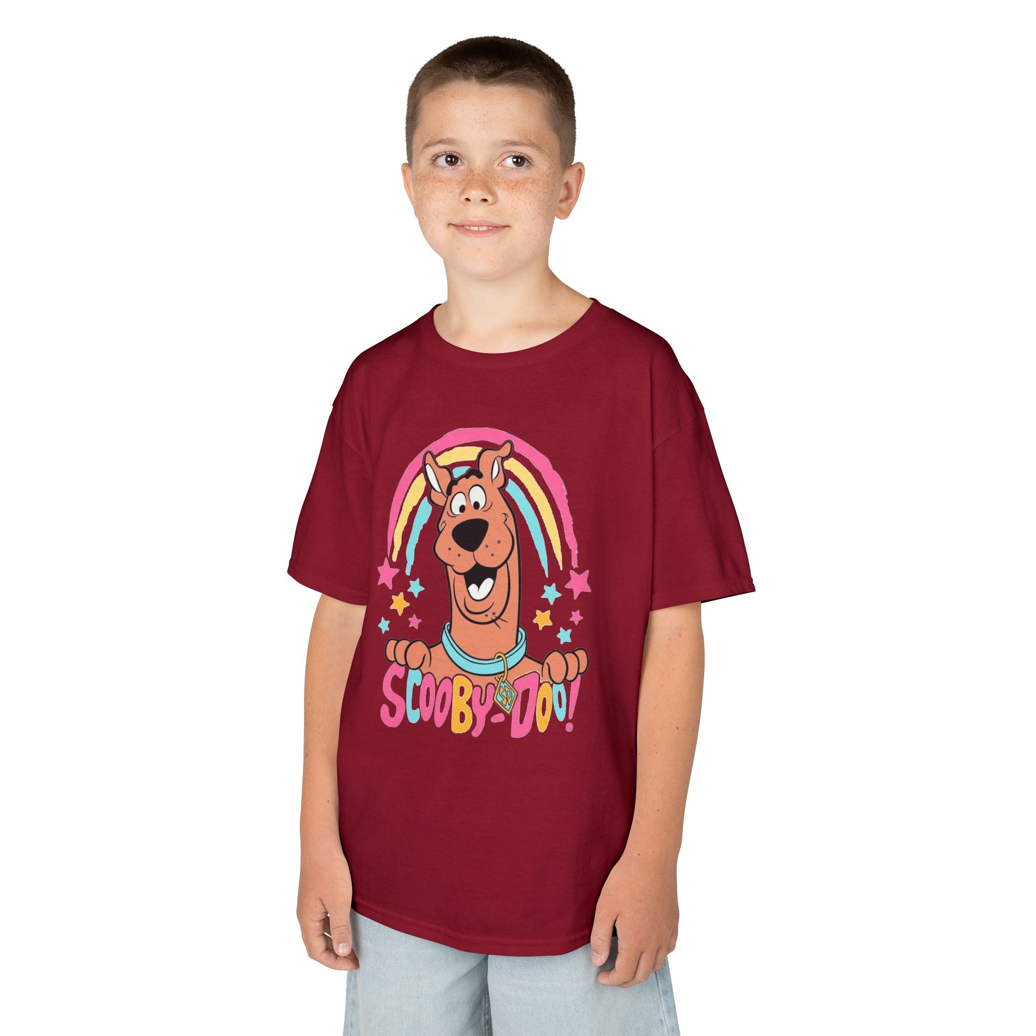 Scooby-Doo Kids T‑Shirt — Colorful Rainbow Cartoon Tee for Kids