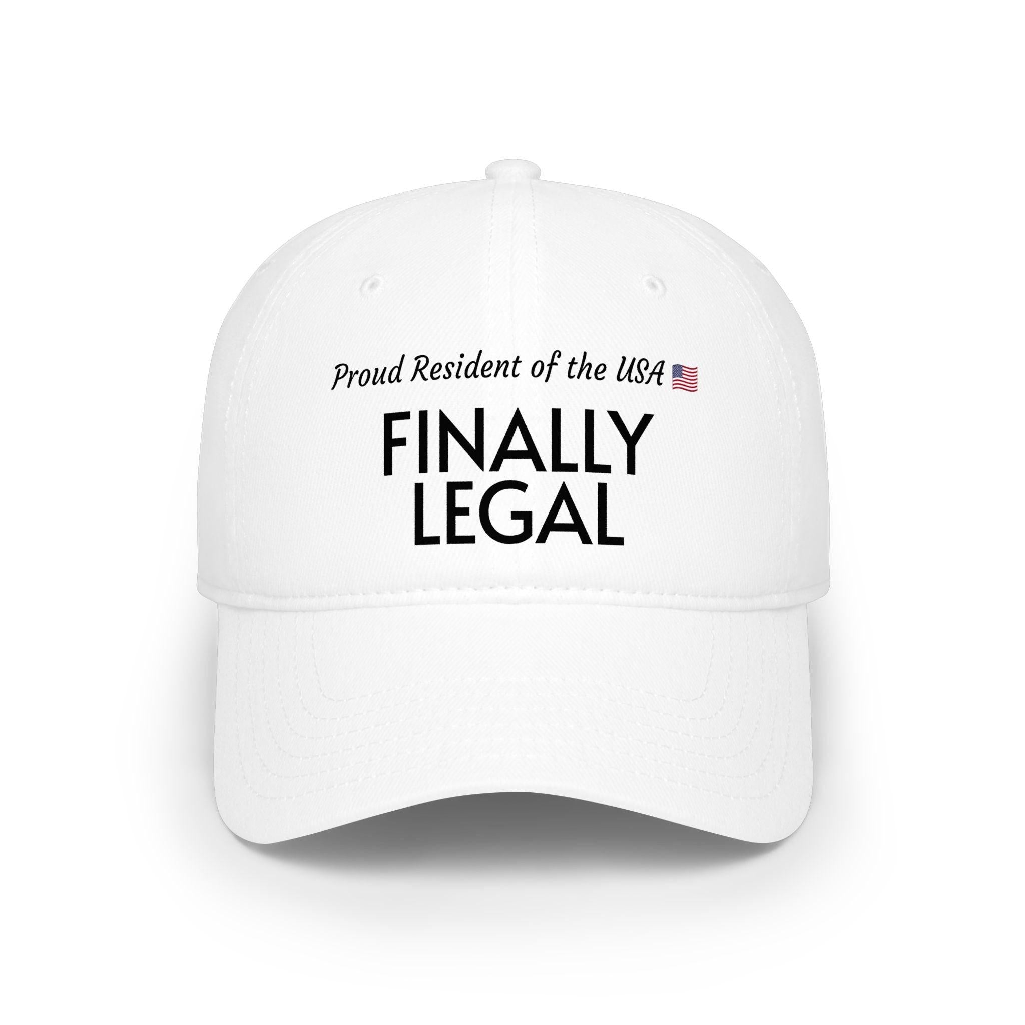 Finally Legal USA embroidered baseball cap