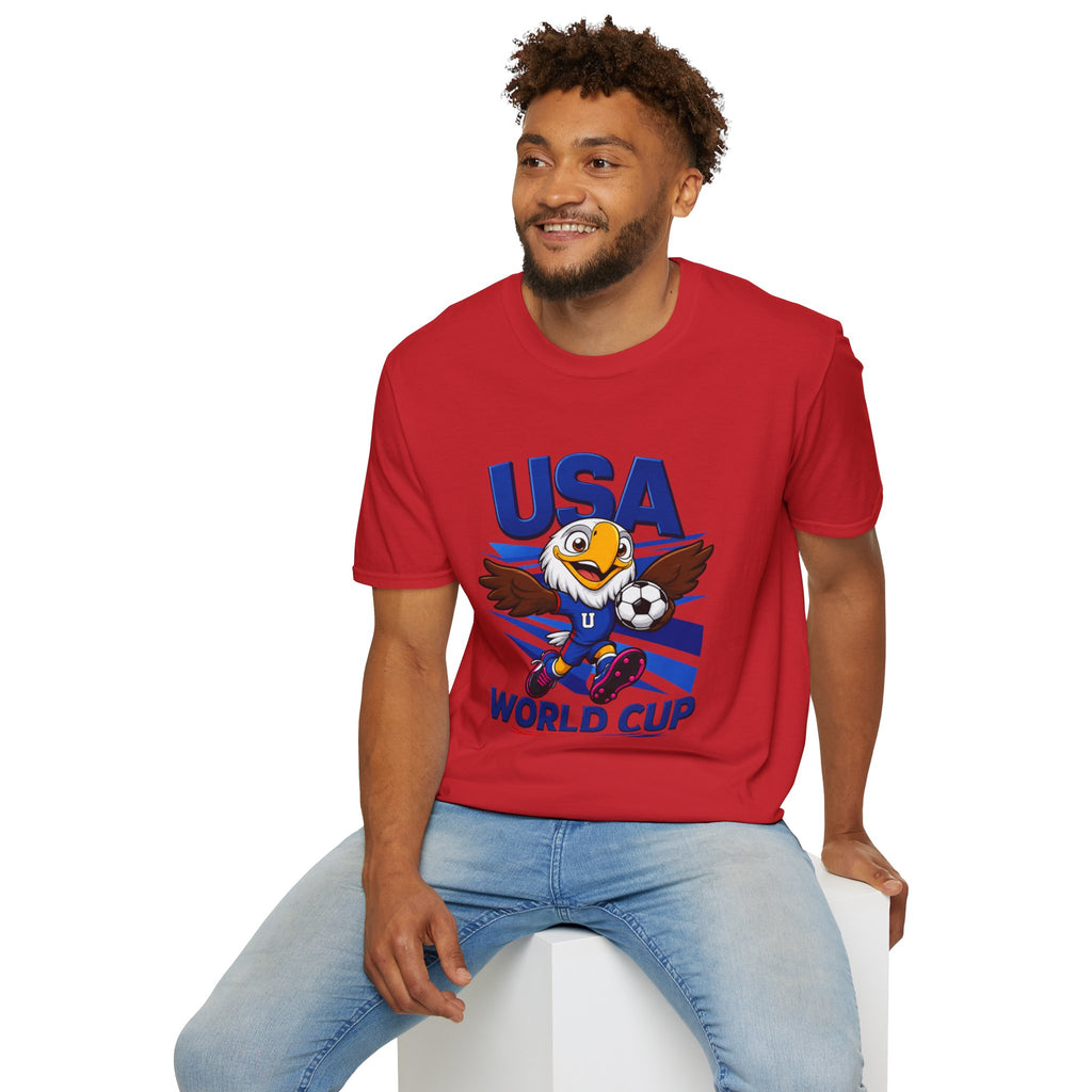 USA  Soccer T-Shirt — Eagle Mascot Graphic