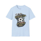 God Is My Strength Soccer T-Shirt — Christian Faith & Football Power 2026
