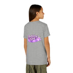 Girls' 5th Birthday Tee - 'Happy Birthday' Glitter Stars Design