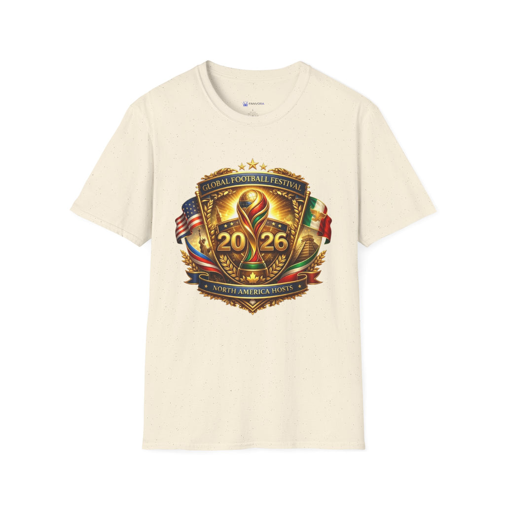 2026 Global Football Festival T-Shirt — Style Soccer Tee with USA & Mexico Flags